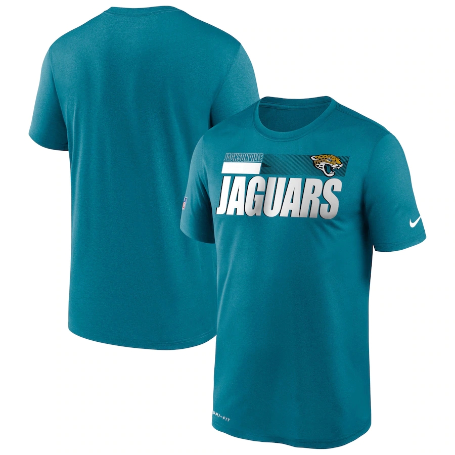 Men's Jacksonville Jaguars 2020 Teal Sideline Impact Legend Performance T-Shirt